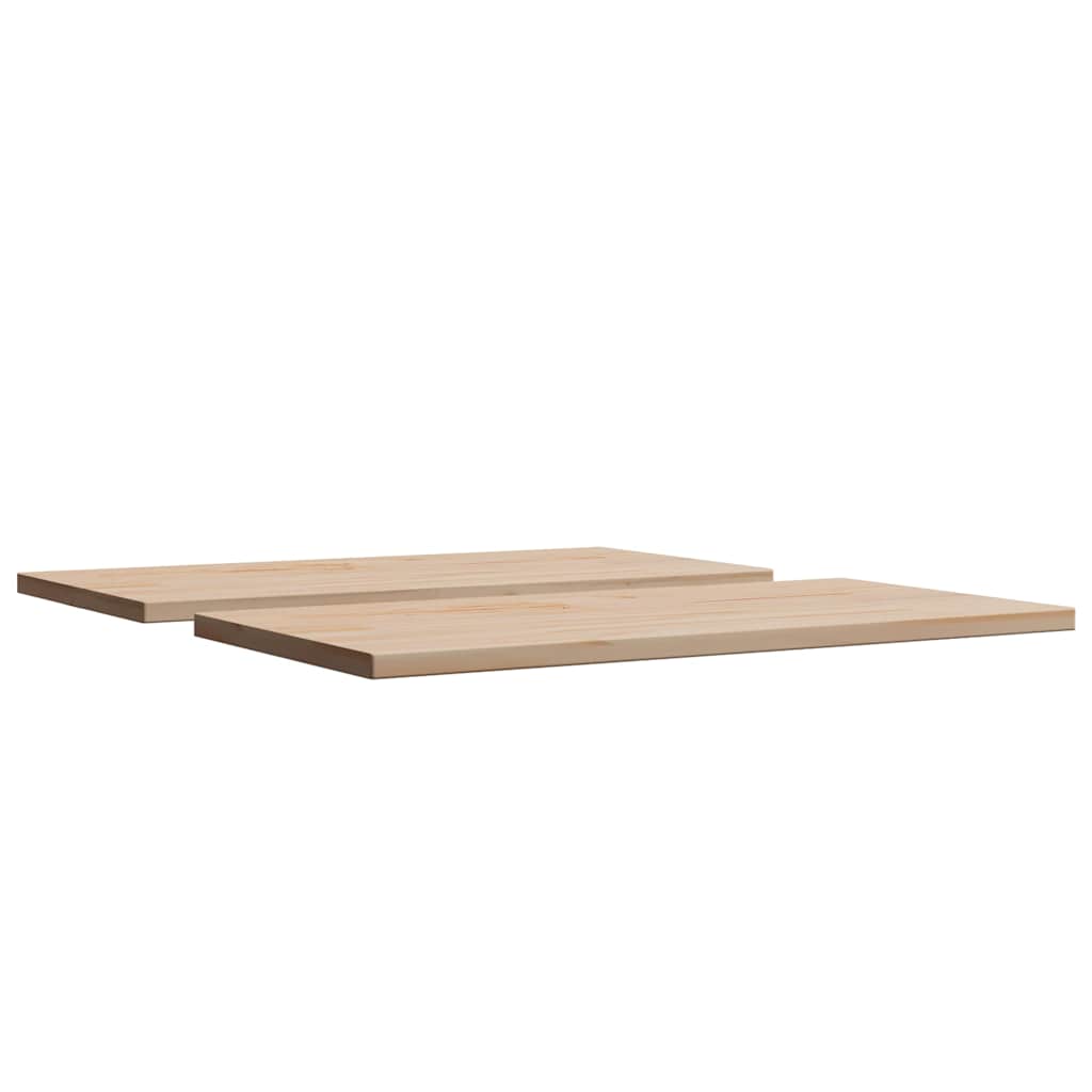 Stolne ploče 2 kom 80x40x1,7 cm od masivne borovine pravokutne