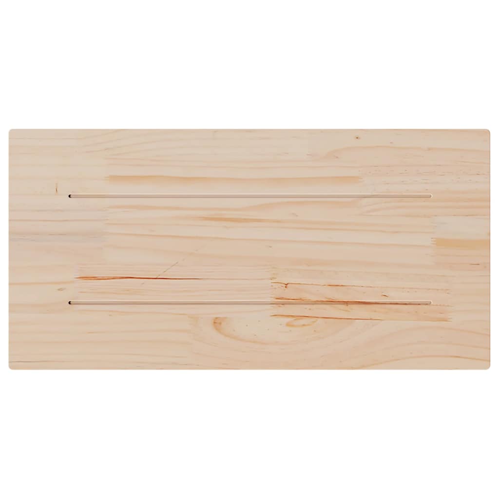 Stolne ploče 2 kom 80x40x1,7 cm od masivne borovine pravokutne