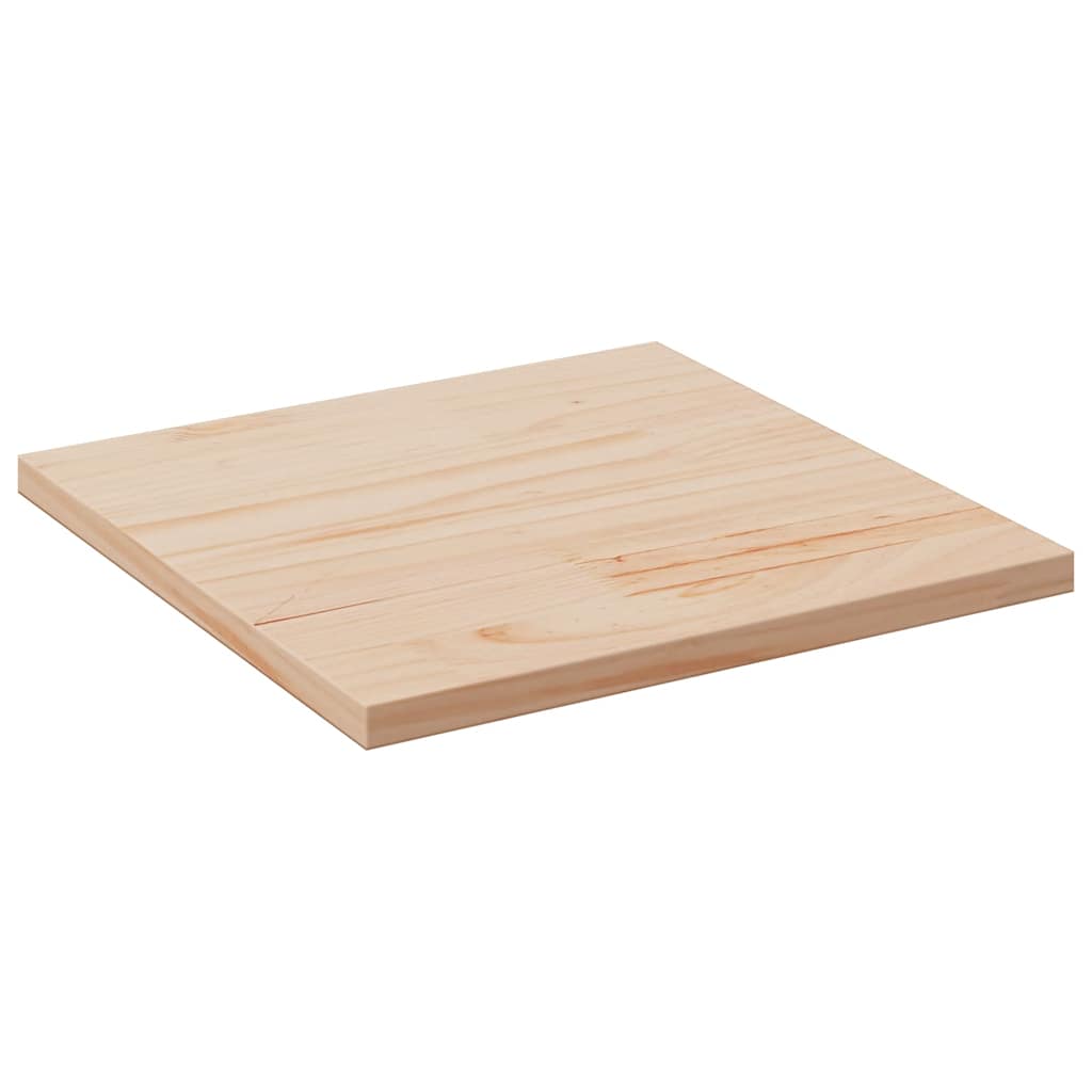Ploča za stol 50 x 50 x 2,5 cm četvrtasta od masivne borovine