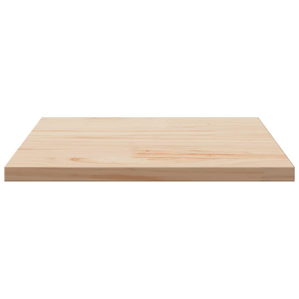 Ploča za stol 50 x 50 x 2,5 cm četvrtasta od masivne borovine