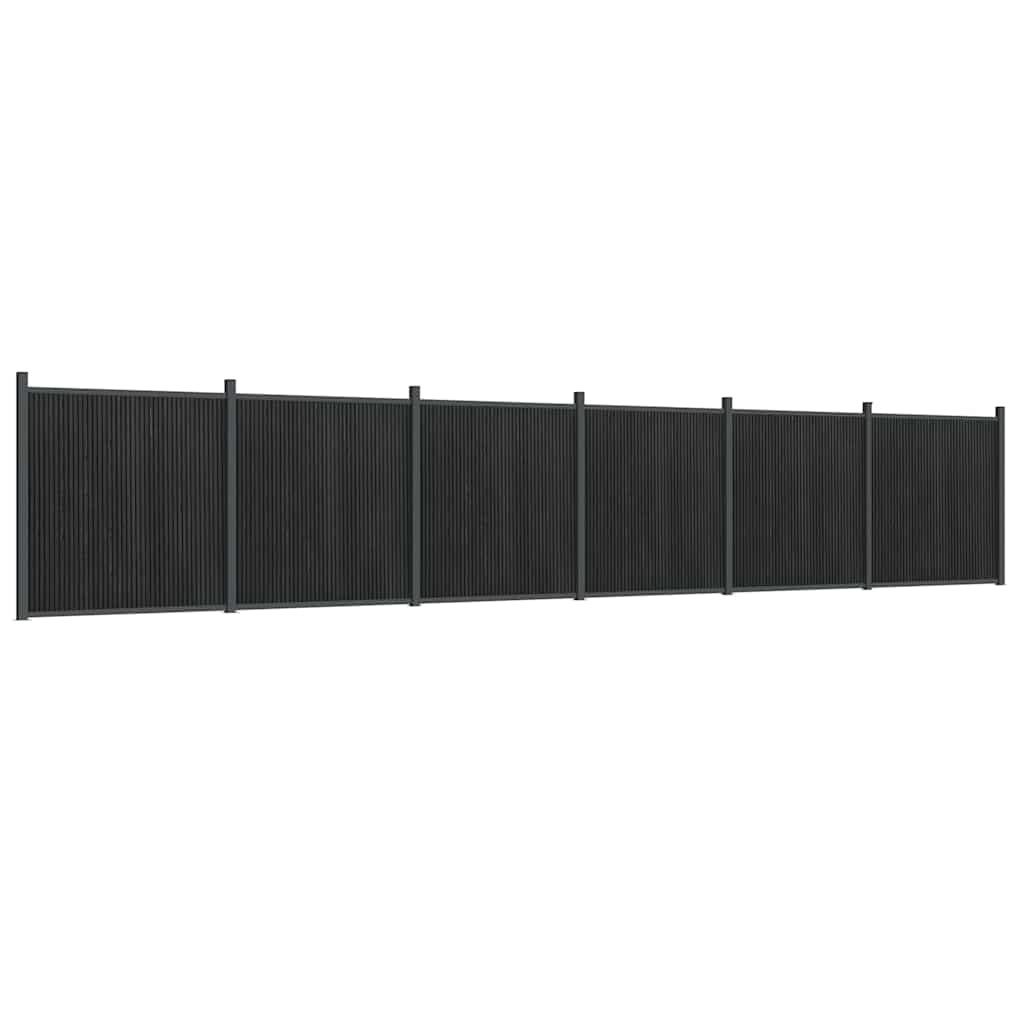Panel za ogradu sivi 1045 x 186 cm WPC
