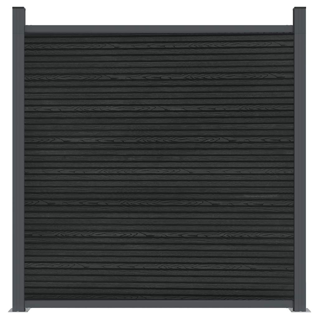 Panel za ogradu sivi 1218 x 186 cm WPC