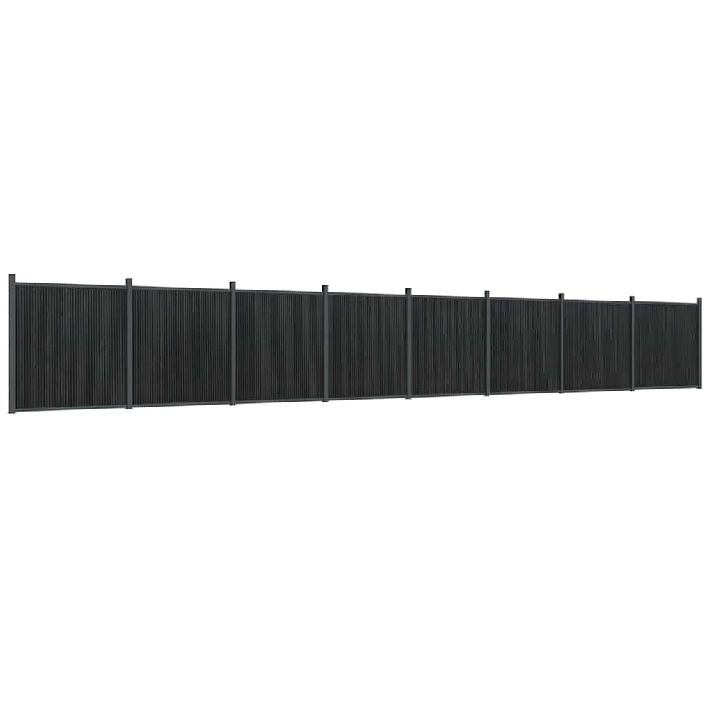 Panel za ogradu sivi 1391 x 186 cm WPC