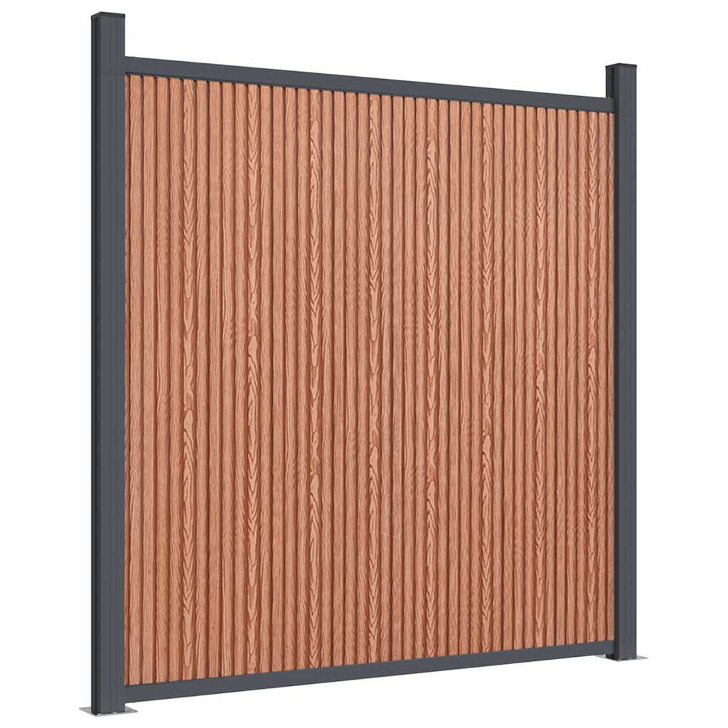 Panel za ogradu smeđi 1045 x 186 cm WPC