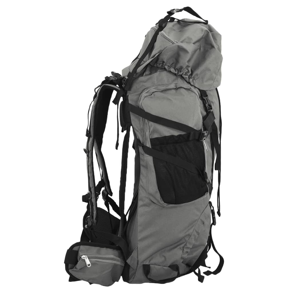 Ruksak za planinarenje crni 80 L od tkanine Oxford