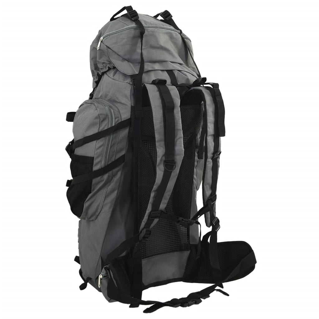 Ruksak za planinarenje crni 80 L od tkanine Oxford