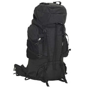 Ruksak za planinarenje crni 100 L od tkanine Oxford