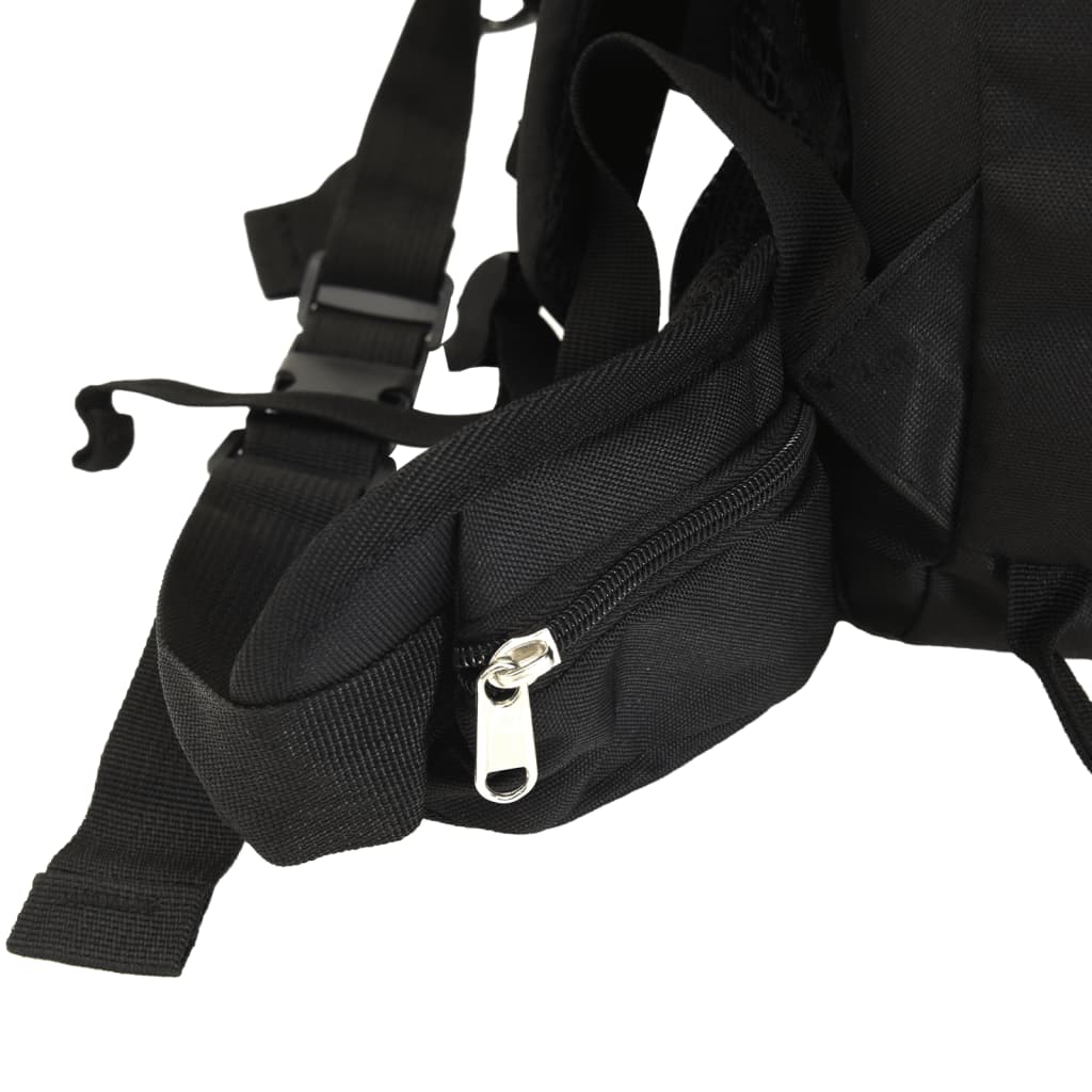Ruksak za planinarenje crni 100 L od tkanine Oxford