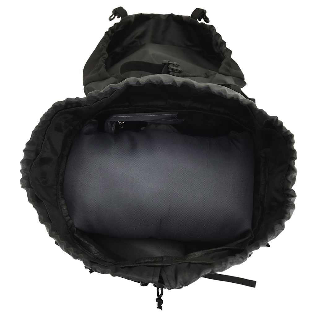 Ruksak za planinarenje crni 100 L od tkanine Oxford