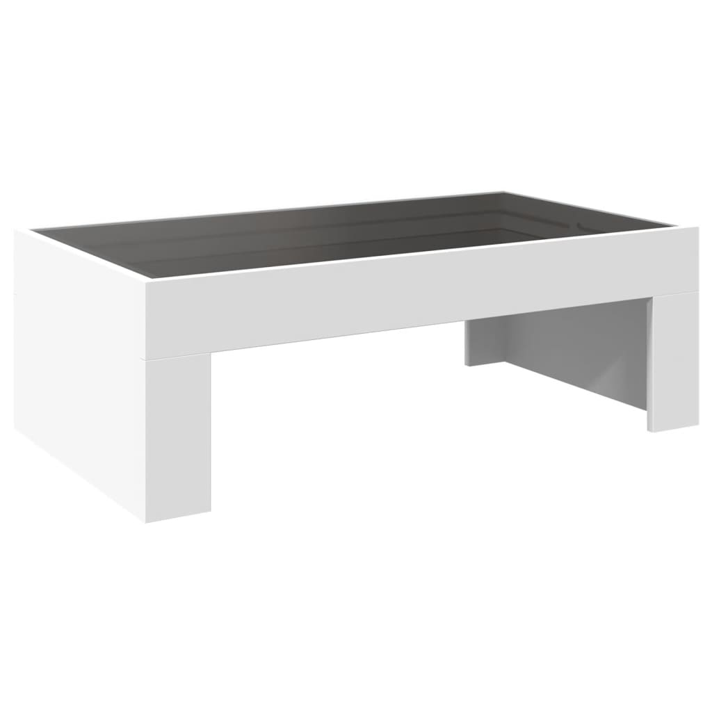 Stolić s beskonačnim LED svjetlima bijeli 90x50x30 cm