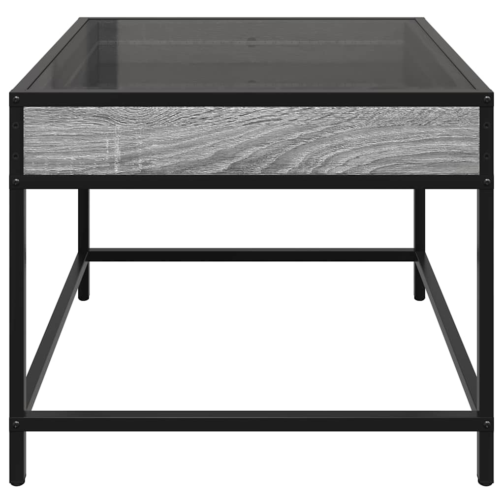 Stolić s beskonačnim LED svjetlima boja hrasta 50x50x41 cm