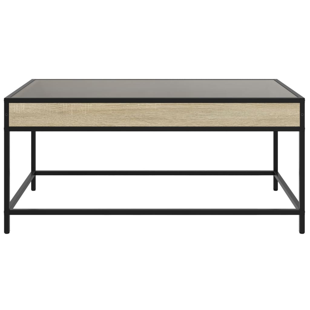 Stolić s beskonačnim LED svjetlima boja hrasta 90x50x41 cm