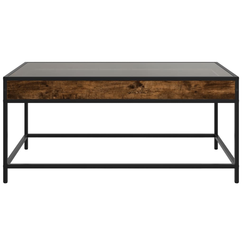 Stolić s beskonačnim LED svjetlima boja hrasta 90x50x41 cm