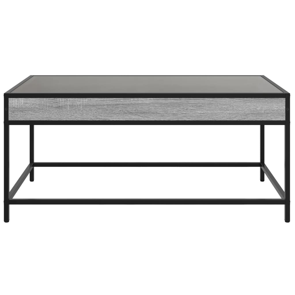 Stolić s beskonačnim LED svjetlima boja hrasta 90x50x41 cm
