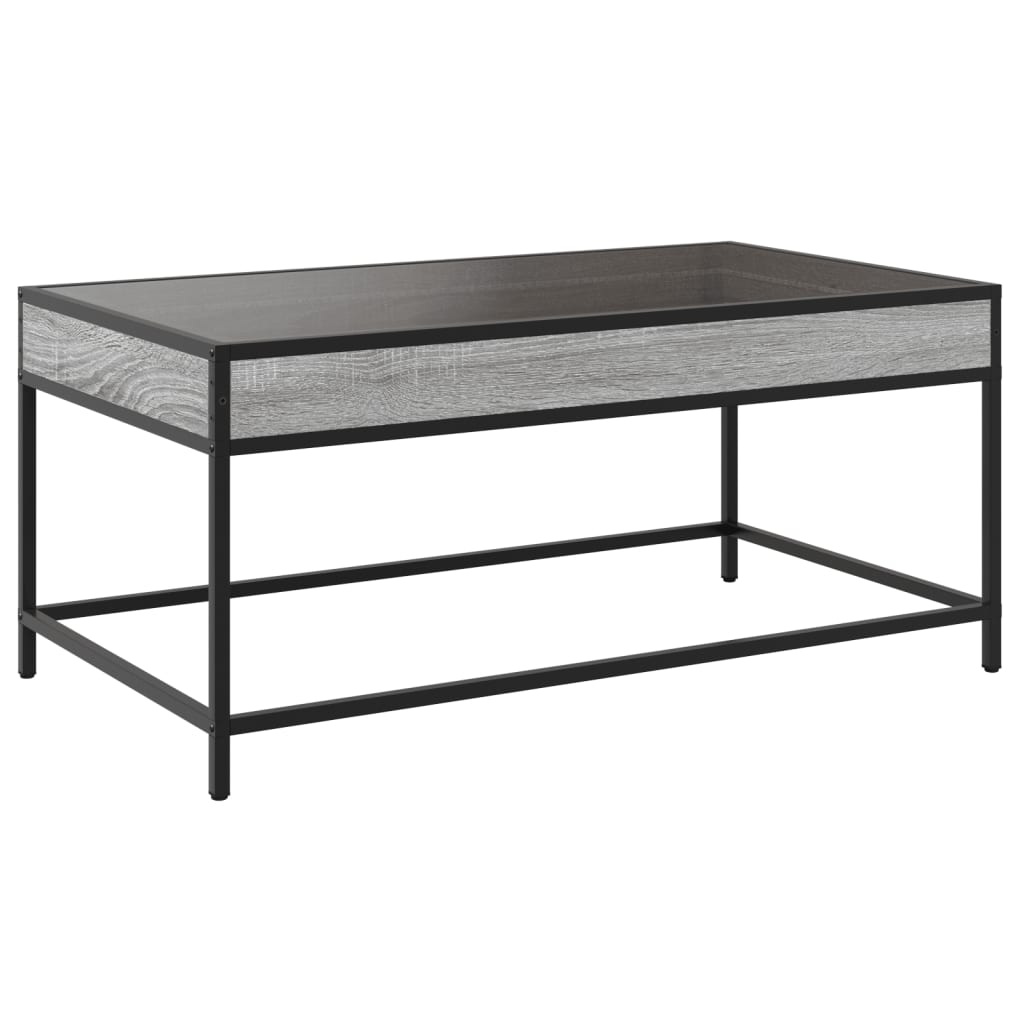 Stolić s beskonačnim LED svjetlima boja hrasta 90x50x41 cm