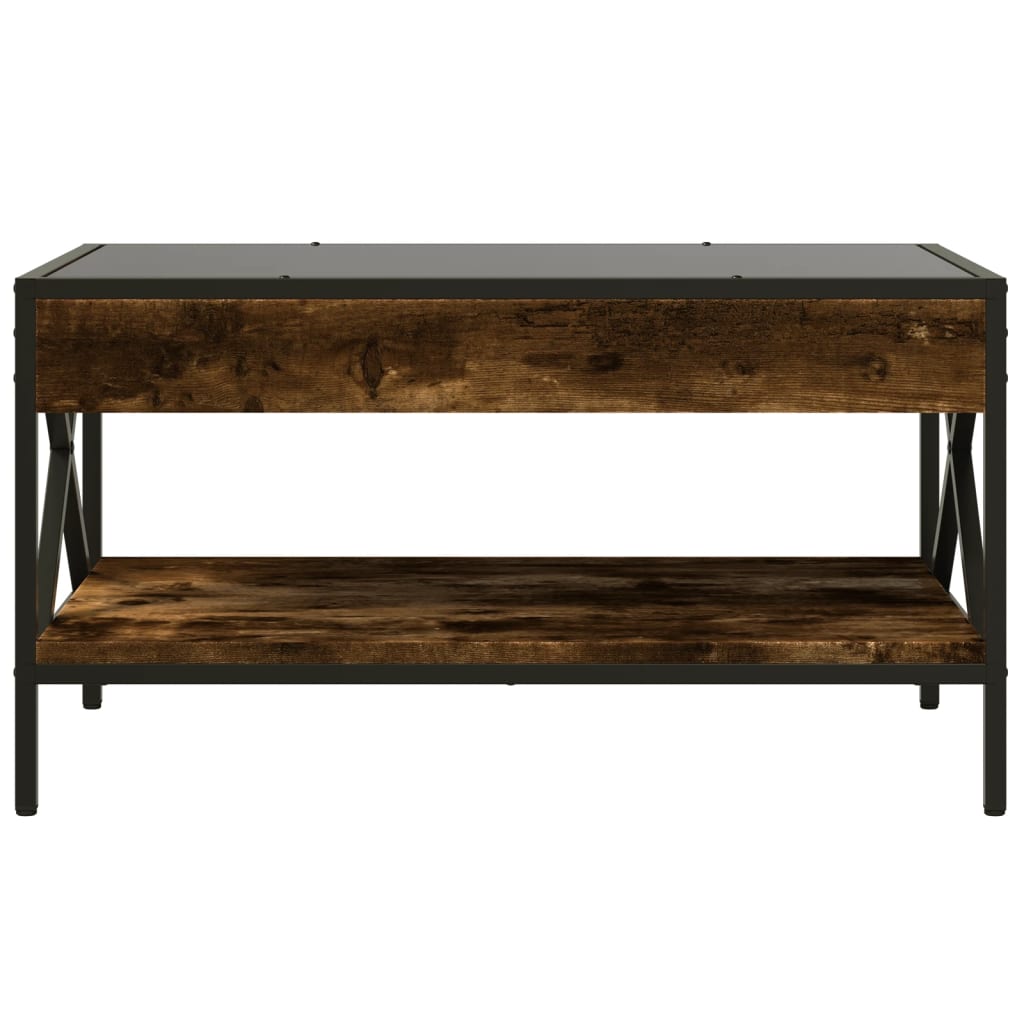 Stolić s beskonačnim LED svjetlima boja hrasta 70x50x38 cm