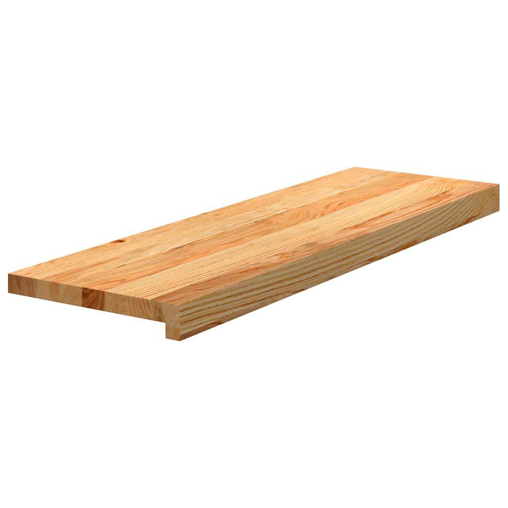 Gazišta stepenice 12 kom svjetlosmeđi 80x25x2 cm masivna hrast
