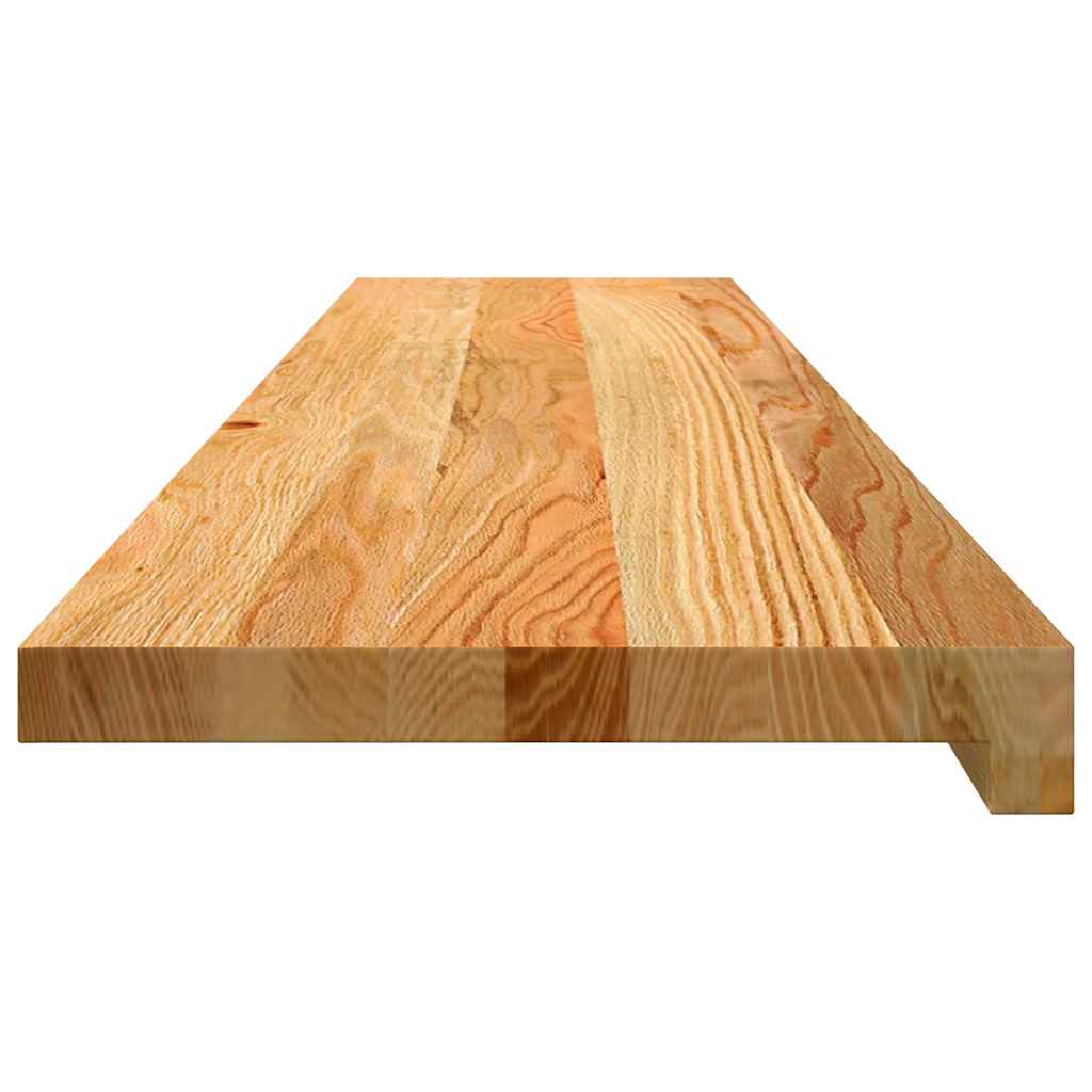 Gazišta stepenice 12 kom svjetlosmeđi 120x30x2 cm masivna hrast