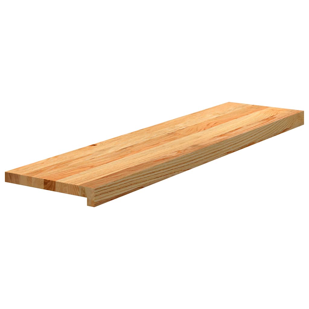 Gazišta stepenice 16 kom svjetlosmeđi 100x25x2 cm masivna hrast