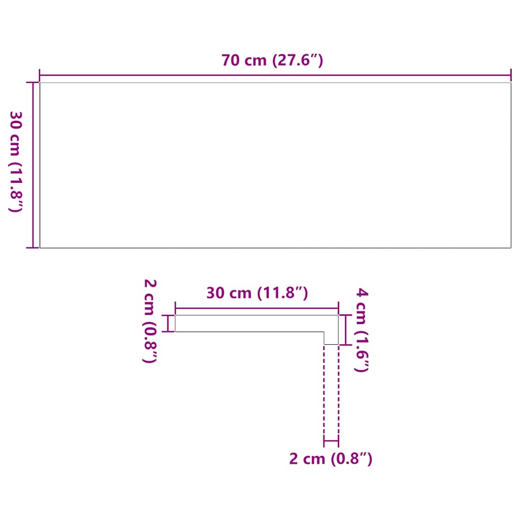 Gazišta stepenice 16 kom svjetlosmeđi 70x30x2 cm masivna hrast