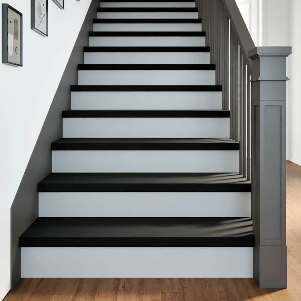 Gazišta stepenice 4 kom tamnosmeđi 100x25x2 cm masivna hrast