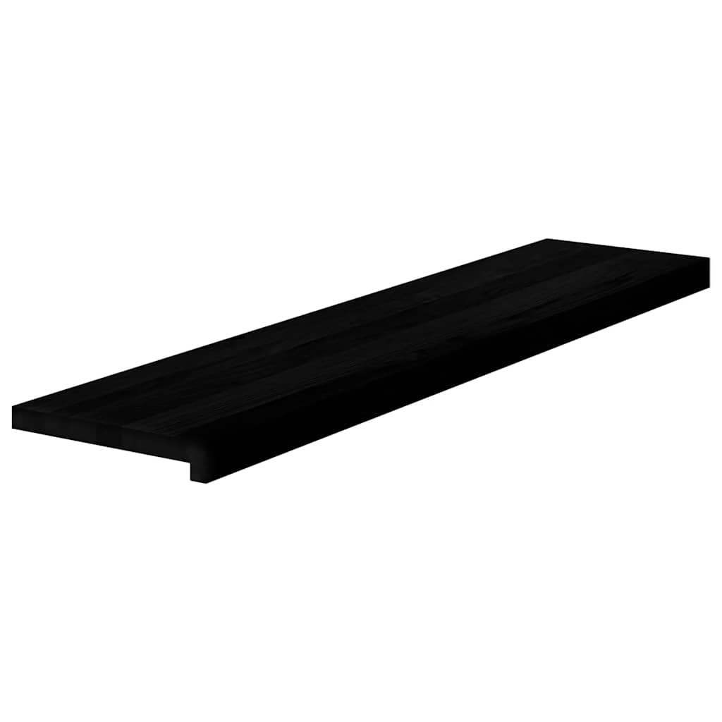 Gazišta stepenice 4 kom tamnosmeđi 110x25x2 cm masivna hrast