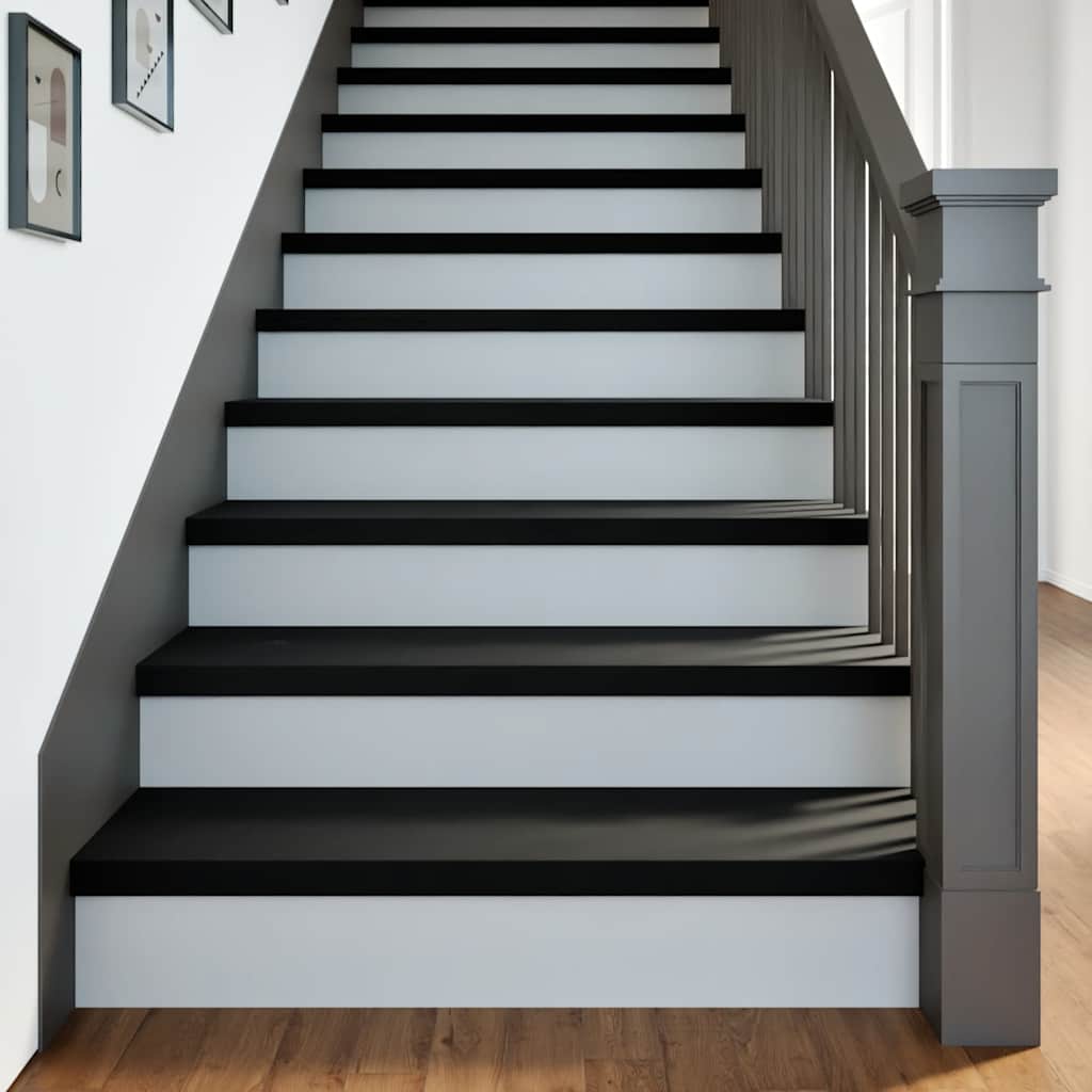 Gazišta stepenice 8 kom tamnosmeđi 100x30x2 cm masivna hrast