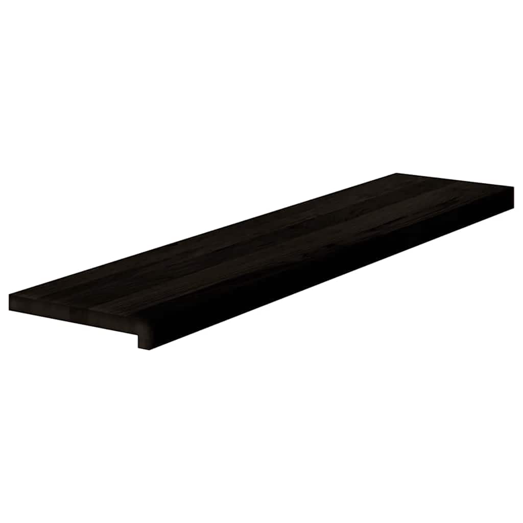 Gazišta stepenice 12 kom tamnosmeđi 110x25x2 cm masivna hrast