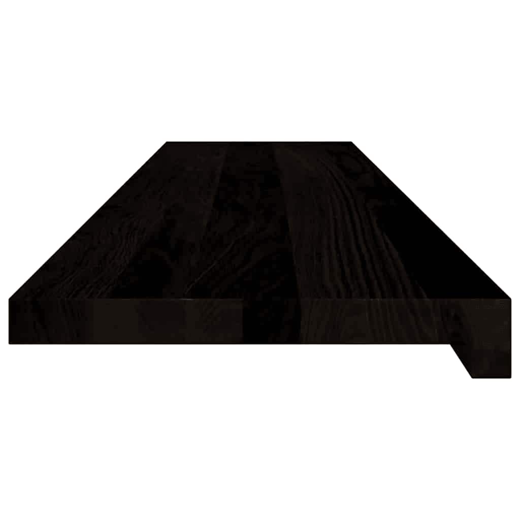 Gazišta stepenice 12 kom tamnosmeđi 110x25x2 cm masivna hrast