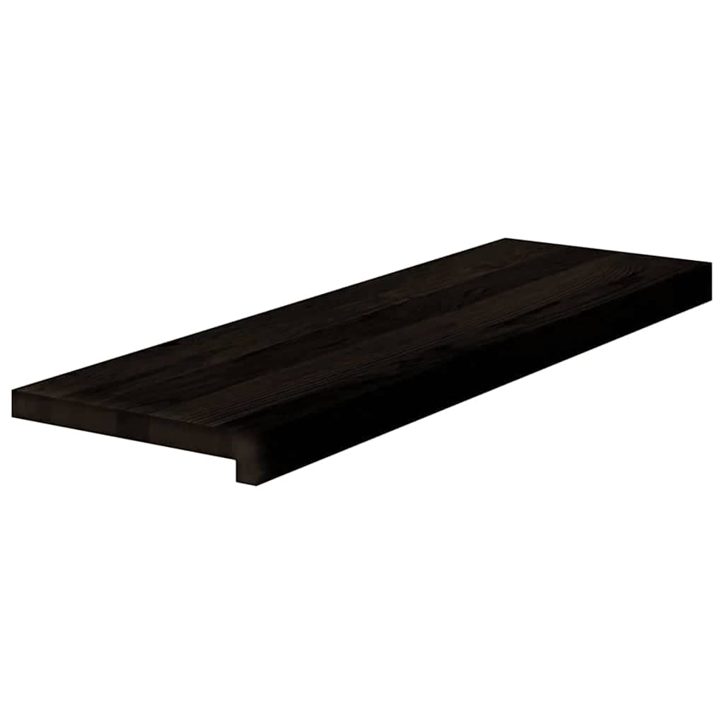 Gazišta stepenice 12 kom tamnosmeđi 80x30x2 cm masivna hrast