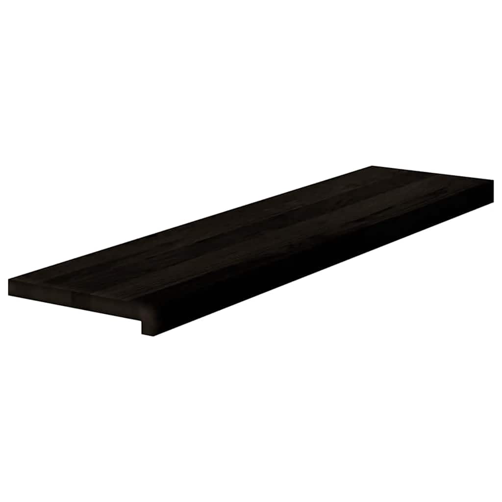 Gazišta stepenice 12 kom tamnosmeđi 100x30x2 cm masivna hrast