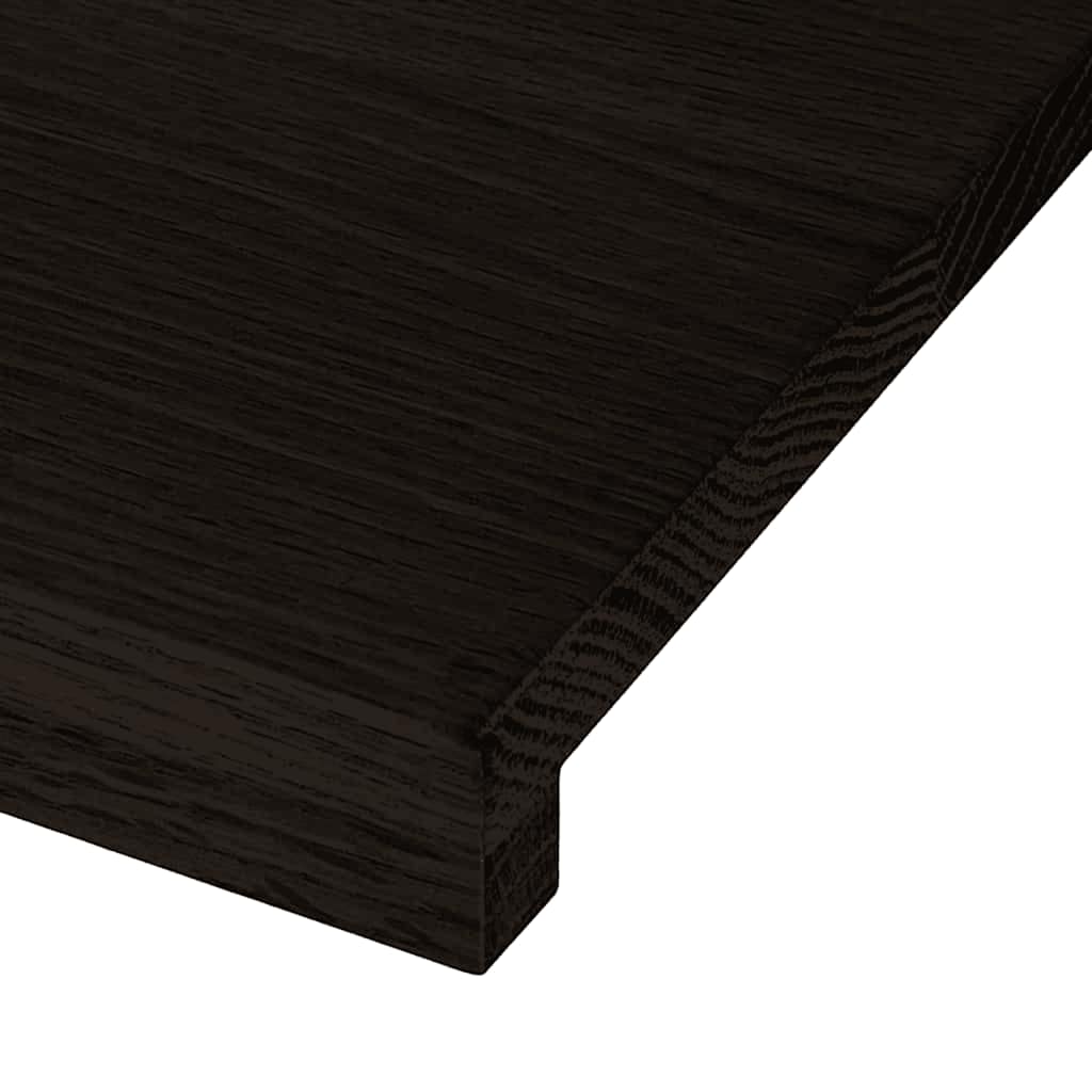 Gazišta stepenice 12 kom tamnosmeđi 100x30x2 cm masivna hrast