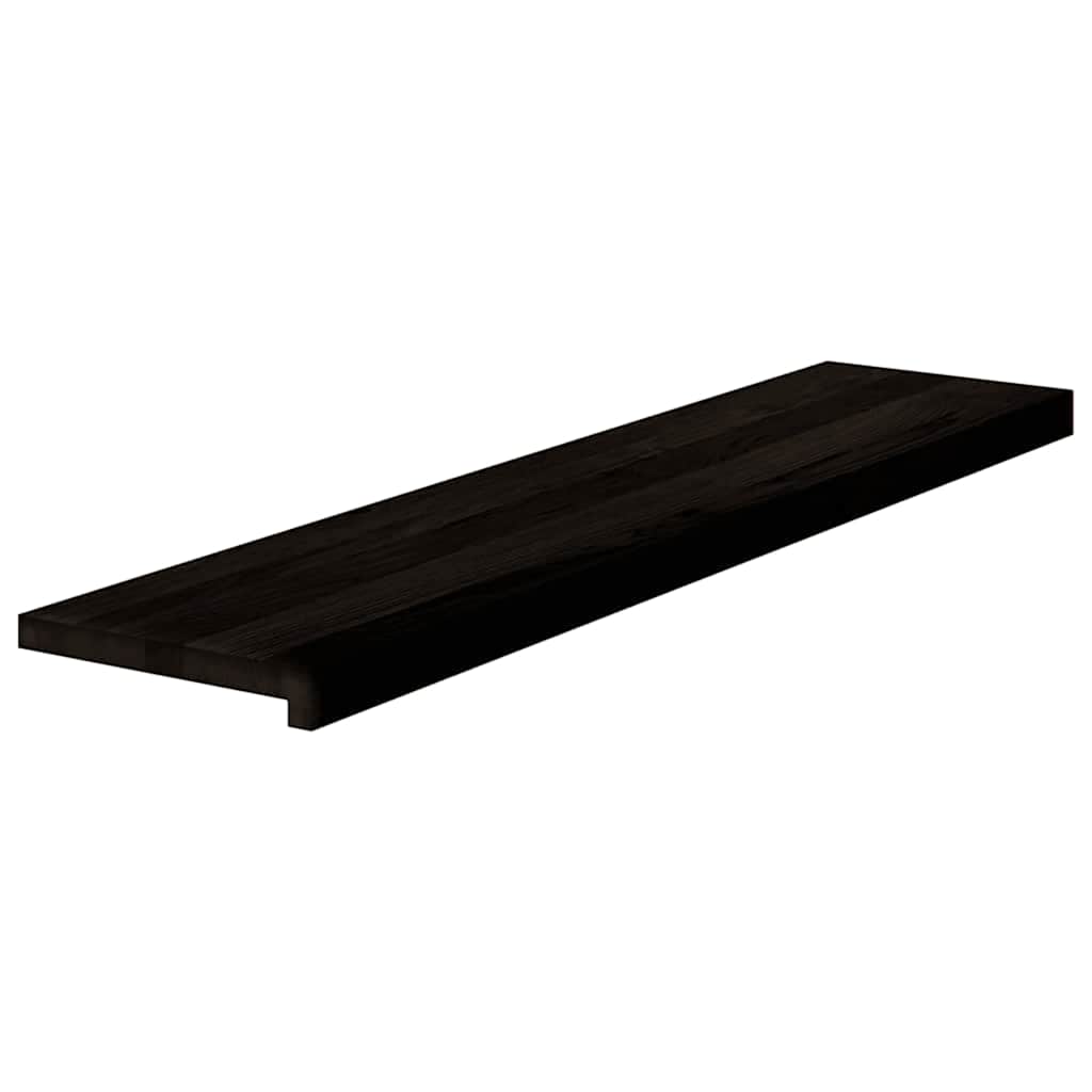 Gazišta stepenice 12 kom tamnosmeđi 110x30x2 cm masivna hrast