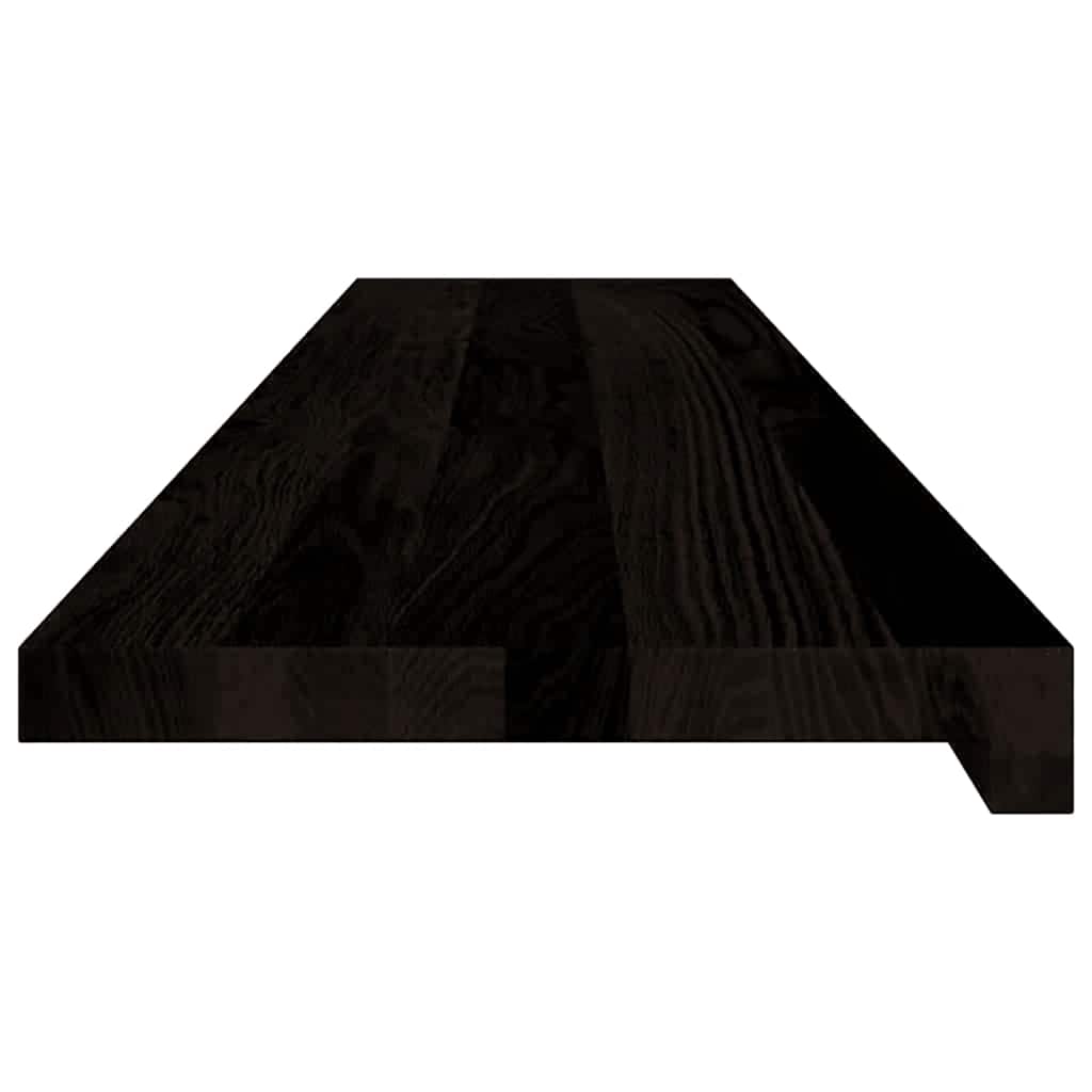 Gazišta stepenice 12 kom tamnosmeđi 120x30x2 cm masivna hrast