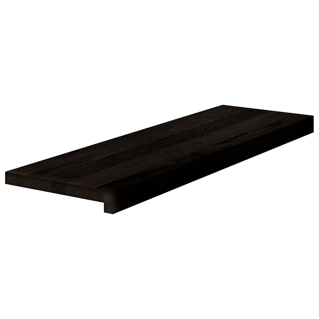 Gazišta stepenice 16 kom tamnosmeđi 80x25x2 cm masivna hrast