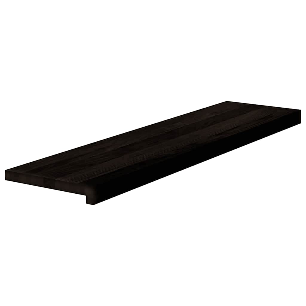 Gazišta stepenice 16 kom tamnosmeđi 100x25x2 cm masivna hrast