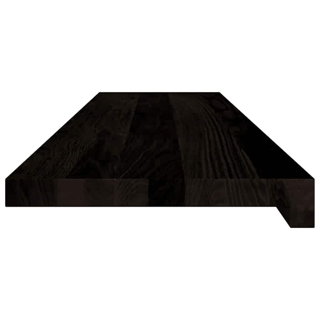 Gazišta stepenice 16 kom tamnosmeđi 100x25x2 cm masivna hrast