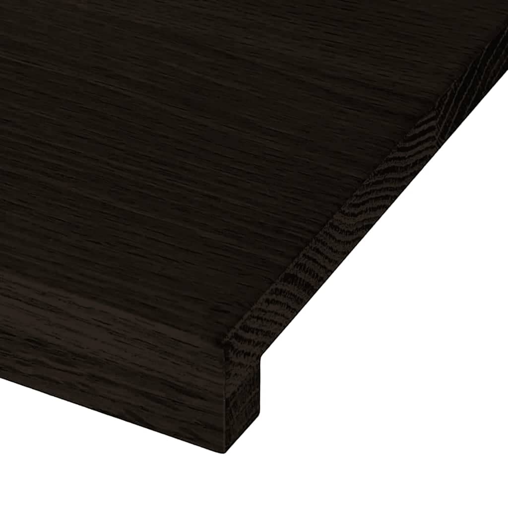 Gazišta stepenice 16 kom tamnosmeđi 100x25x2 cm masivna hrast
