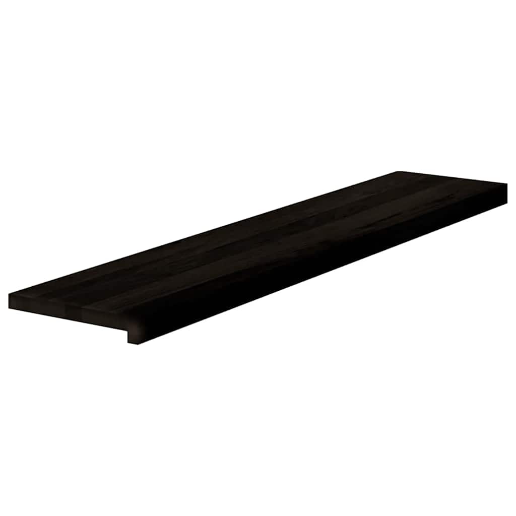 Gazišta stepenice 16 kom tamnosmeđi 120x30x2 cm masivna hrast