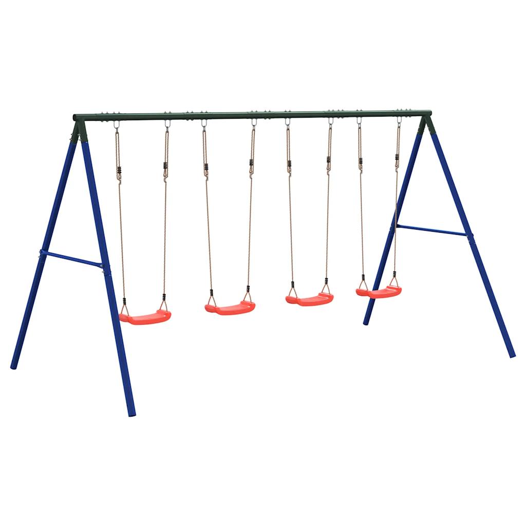 Set vanjske ljuljačka s 4 ljuljačke Plava