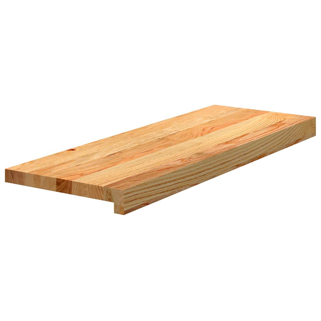 Gazišta stepenice 2 kom svjetlosmeđi 70x25x2 cm masivna hrast
