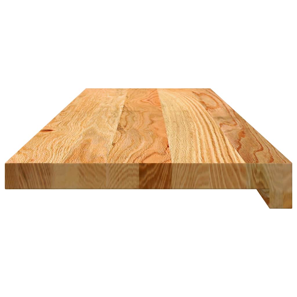 Gazišta stepenice 2 kom svjetlosmeđi 90x25x2 cm masivna hrast
