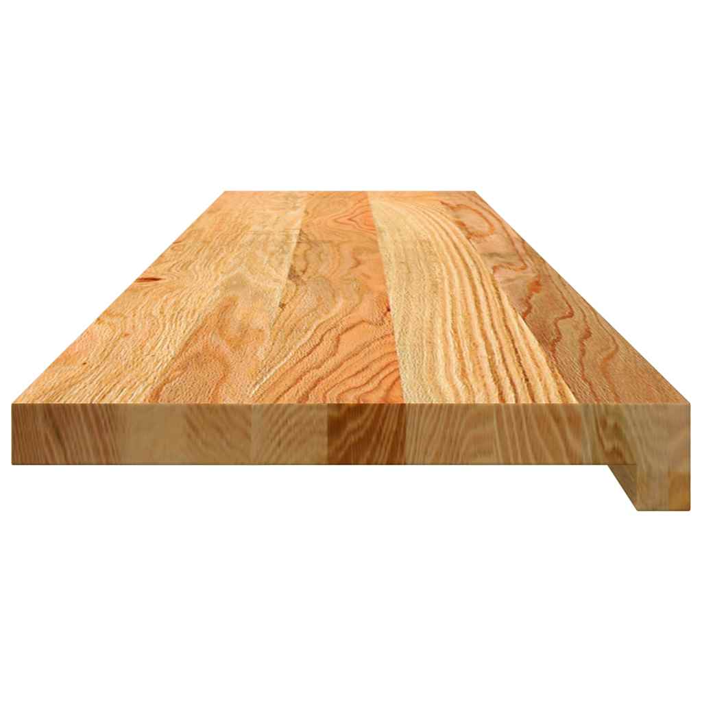 Gazišta stepenice 2 kom svjetlosmeđi 110x30x2 cm masivna hrast