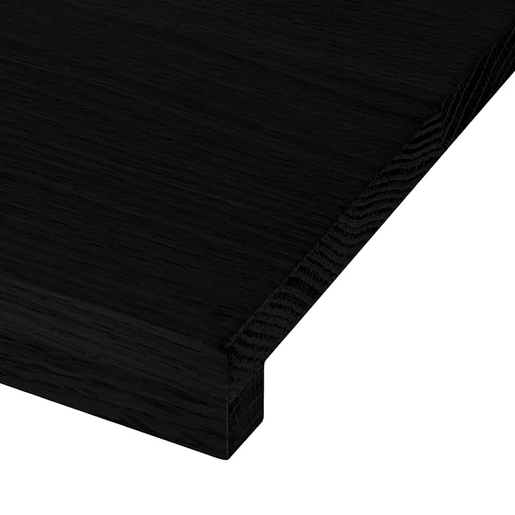 Gazišta stepenice 2 kom tamnosmeđi 120x25x2 cm masivna hrast