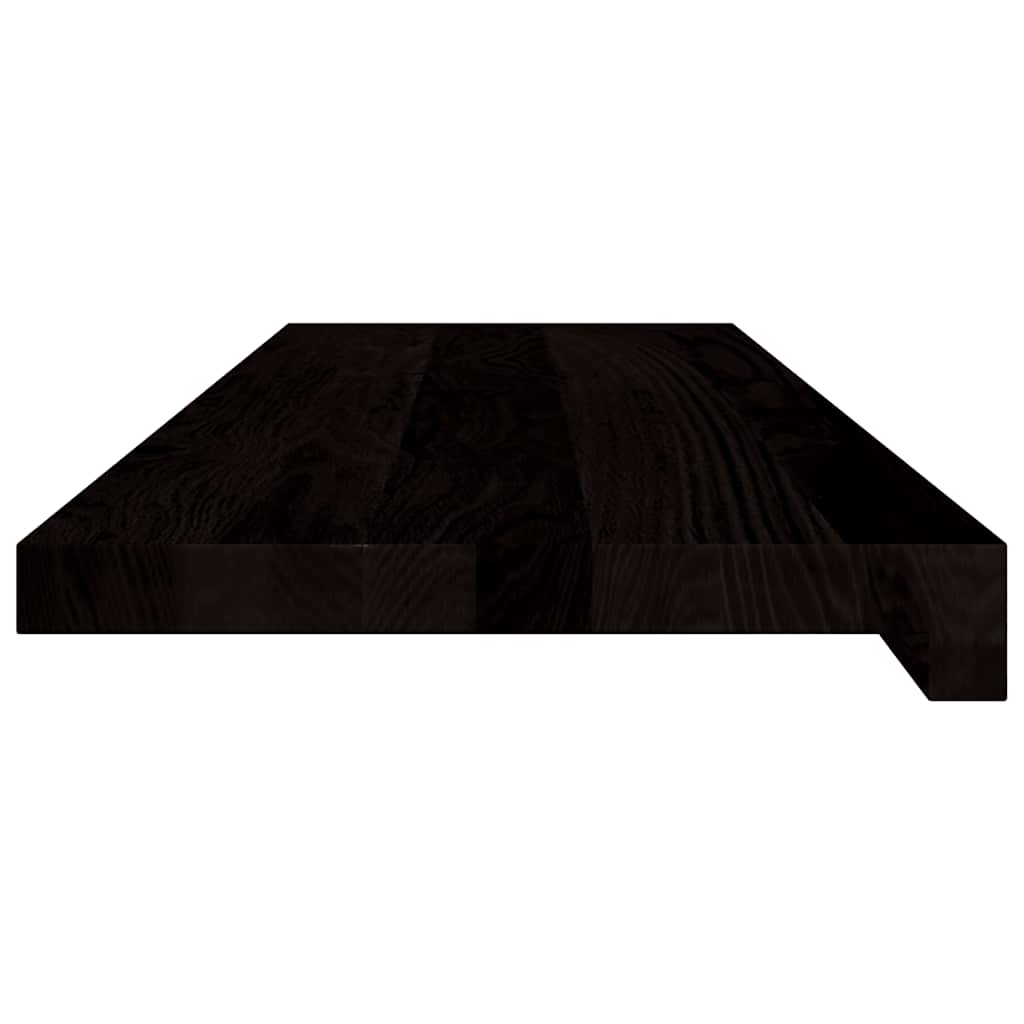Gazišta stepenice 2 kom tamnosmeđi 80x30x2 cm masivna hrast
