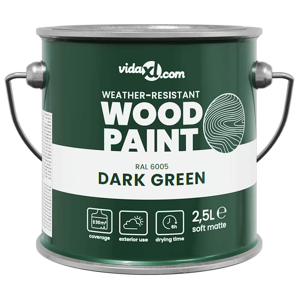Boja za drvo Zelena 2,5 L Zidni otisak