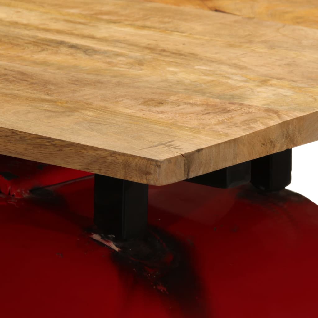 Barski stol u obliku traktora crveno-smeđi 55x120x107 cm drveni