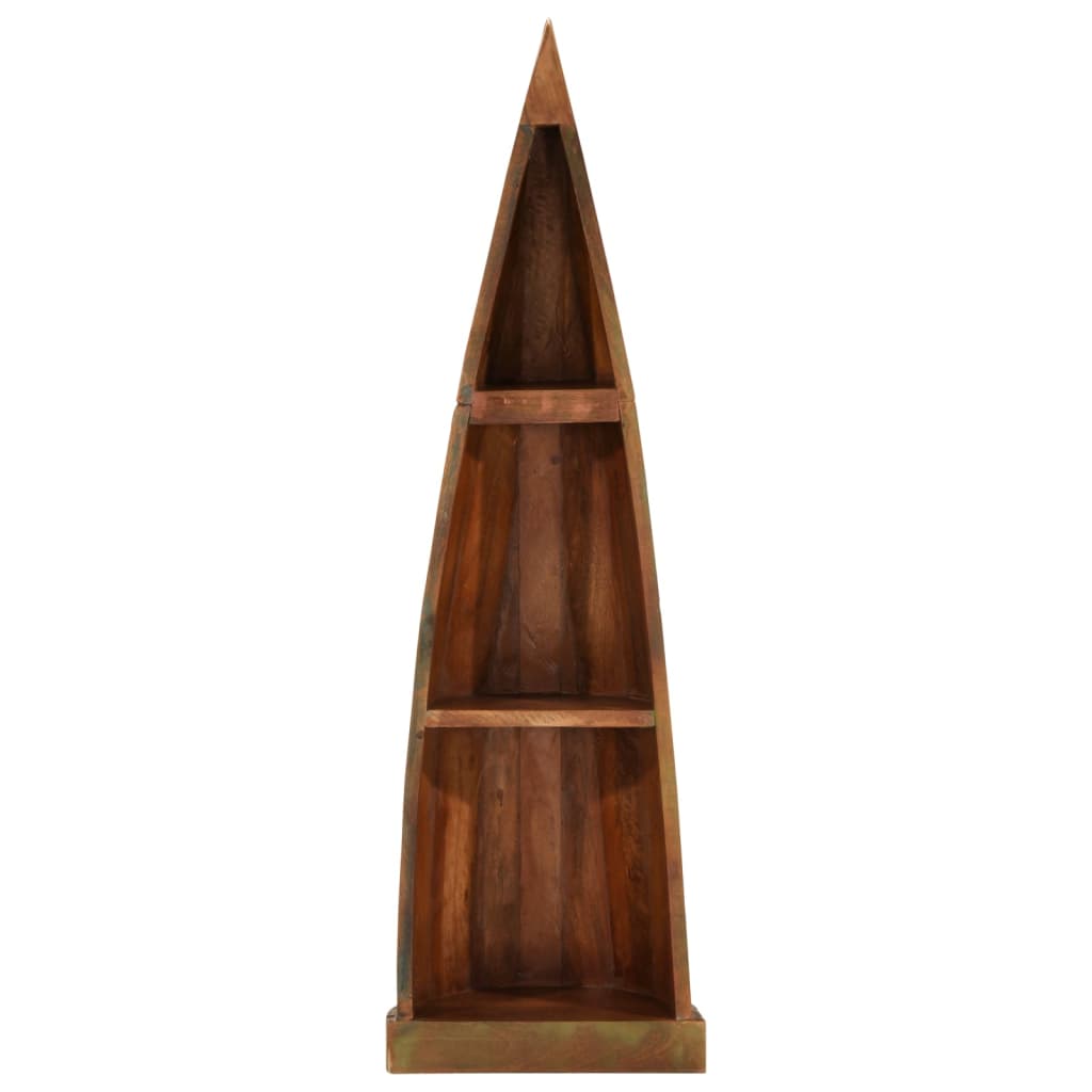 Ormarić u obliku čamca 39 x 27 x 127 cm masivno obnovljeno drvo