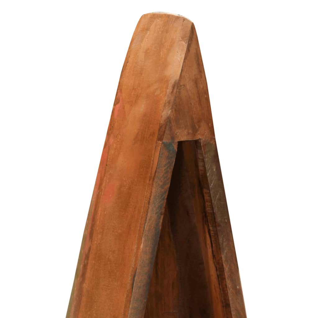 Ormarić u obliku čamca 39 x 27 x 127 cm masivno obnovljeno drvo