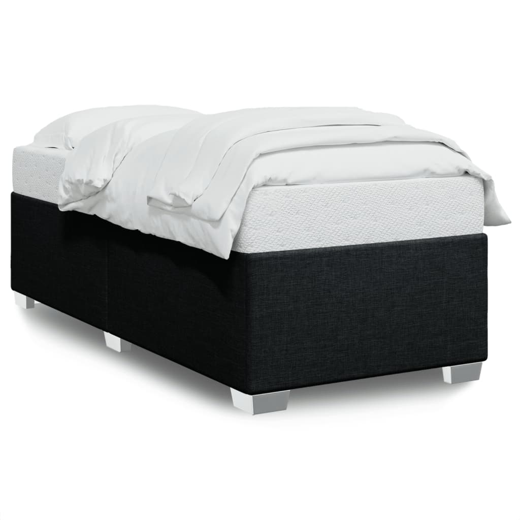 Okvir za krevet bez madraca crni 90x190cm od tkanine
